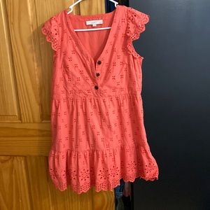 LOFT summer eyelet dress